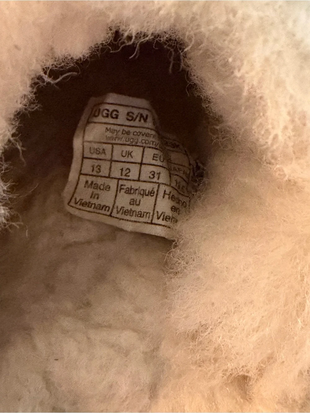 UGG Kids Fluff Glitter Slippers - Light Pink and Cream